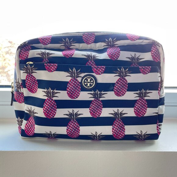 Tory Burch Pineapple Print Toiletry Bag - Picture 1 of 6